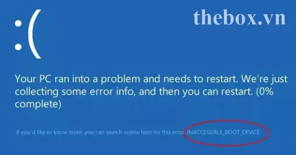 loi inaccessible boot device 4